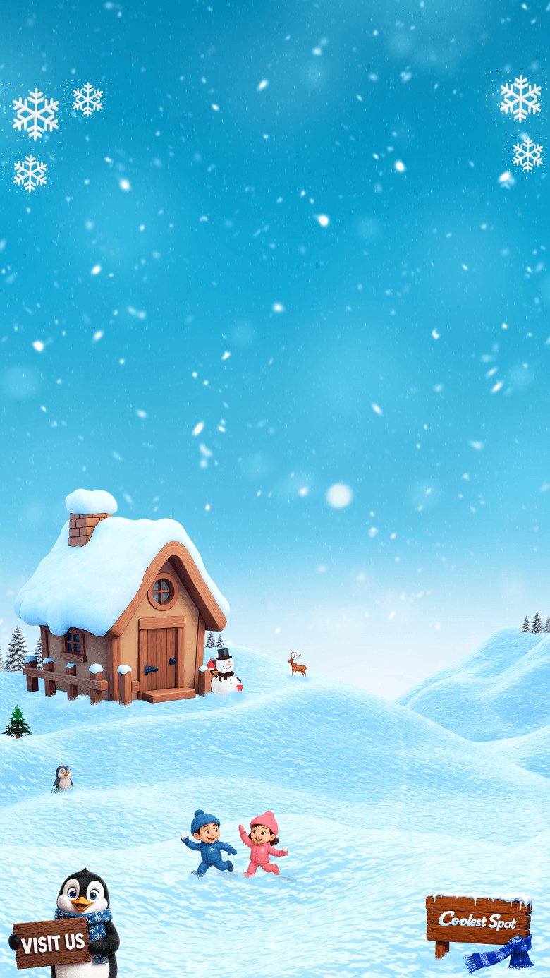 snow village banner